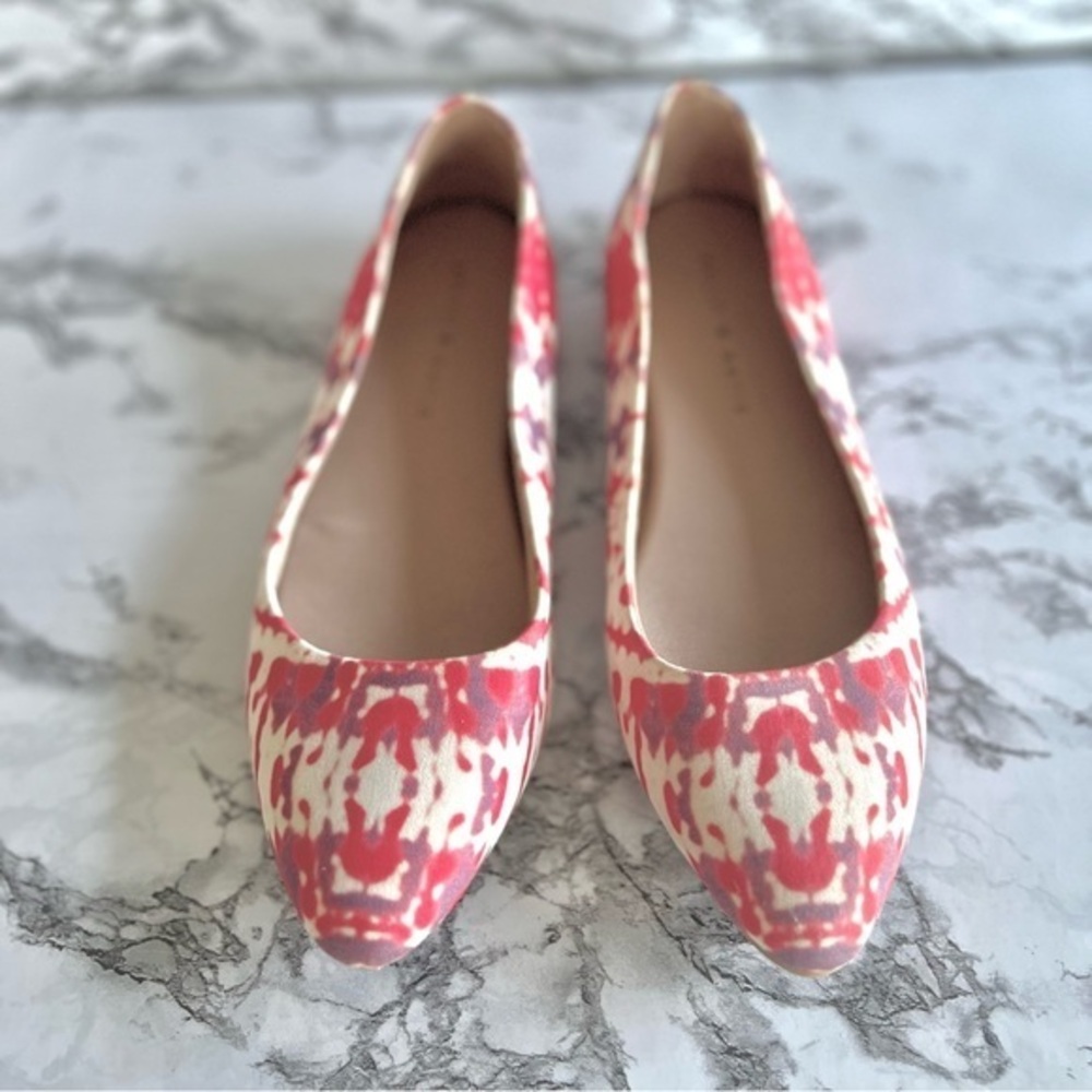 Kelly & Katie Pirasso Flats Pink Lavendar Tie-dye Pointed Toe 7 Boho